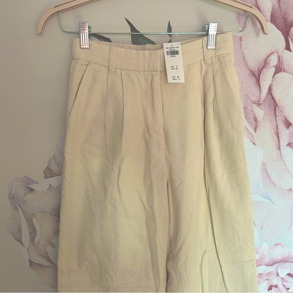 Abercrombie linen trouser size XS NWT